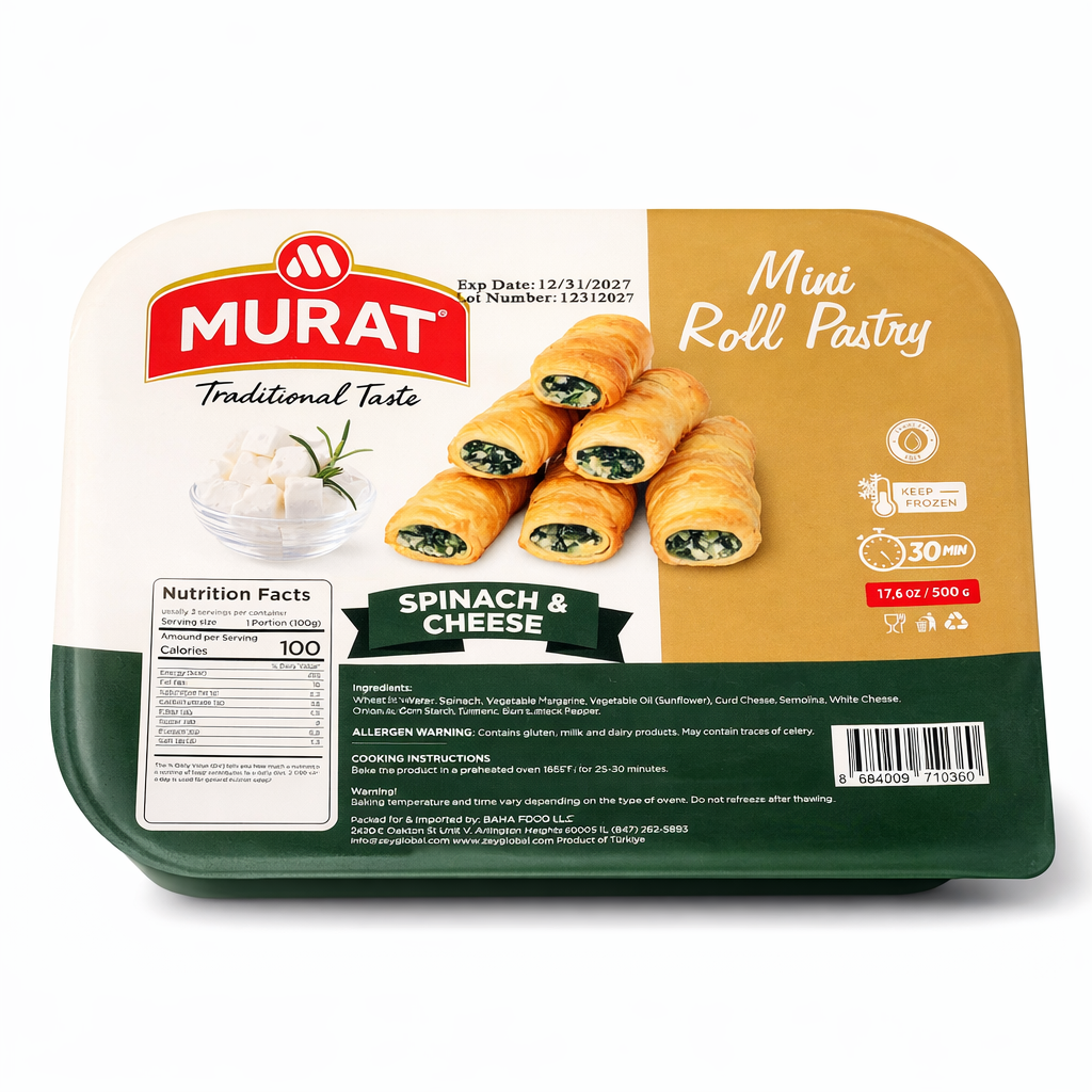 MURAT MINI ROLL PASTRY SPINACH AND CHEESE 500GR