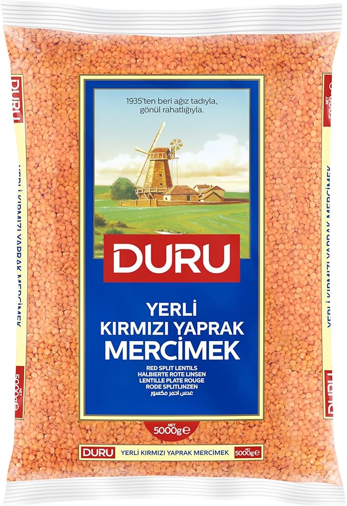 DURU KIRMIZI MERCIMEK YAPRAK 5000GR