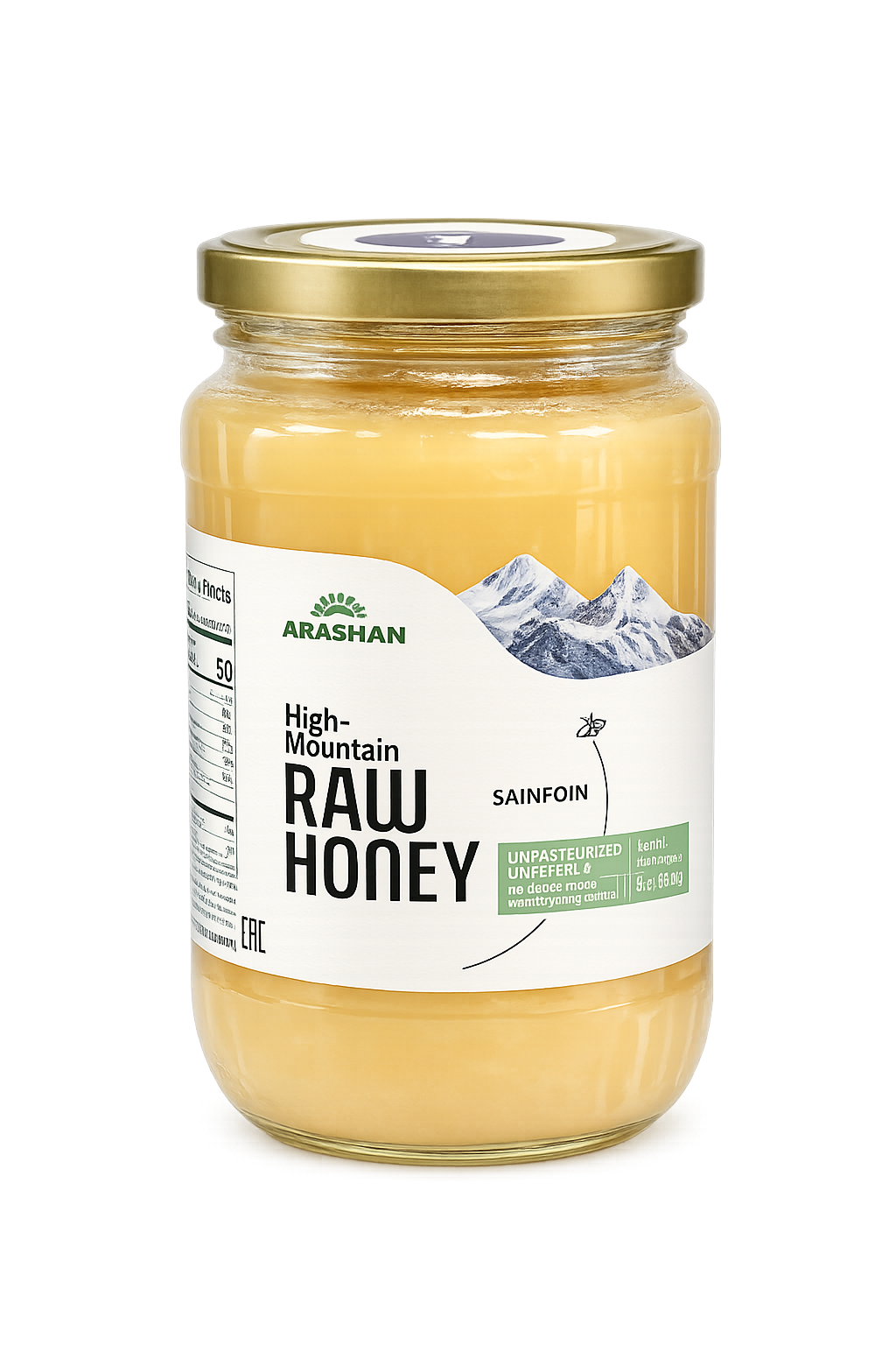 ARASHAN RAW HONEY SAINFOIN 450GR