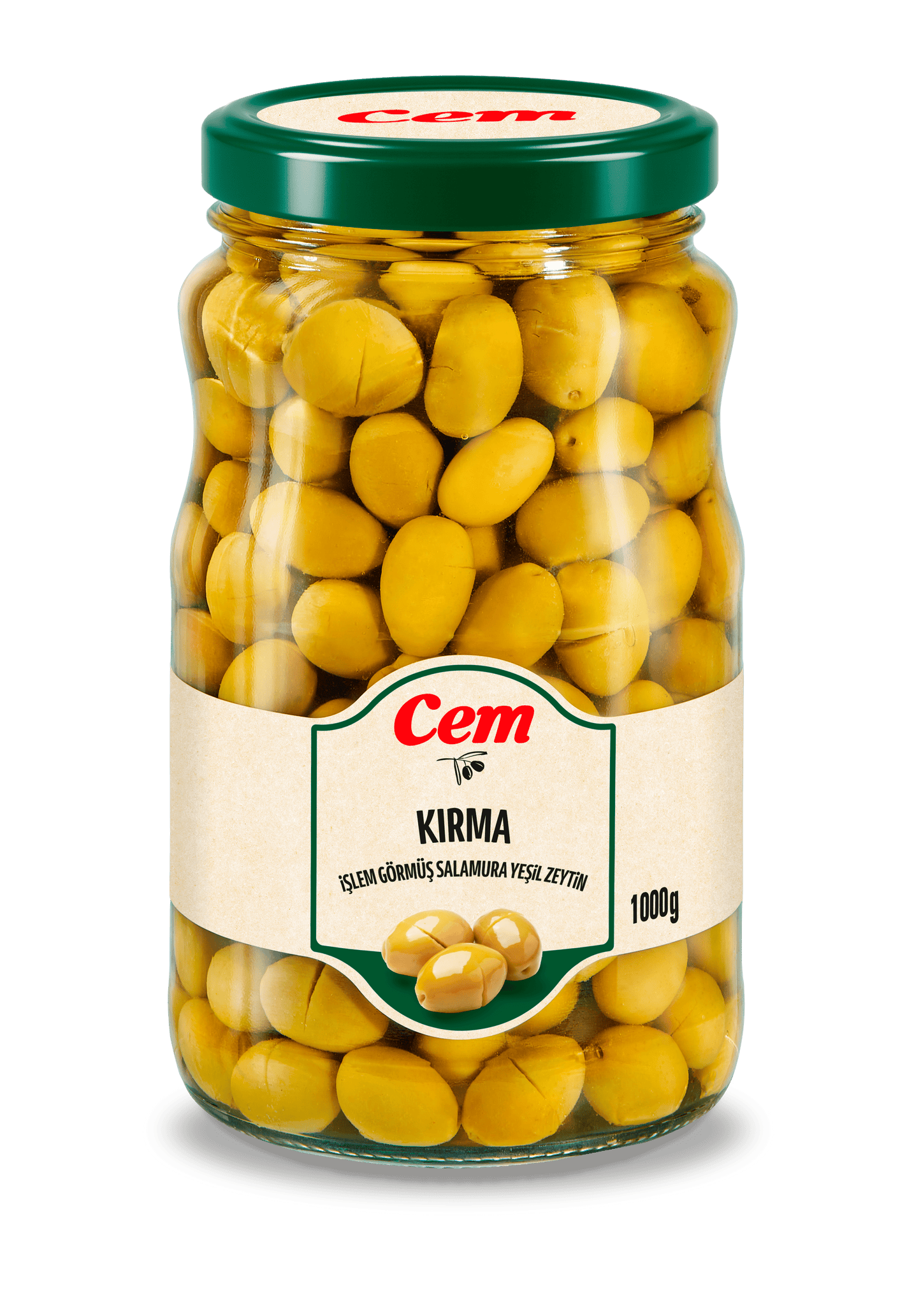 CEM KIRMA YESIL ZEYTIN 1700GR