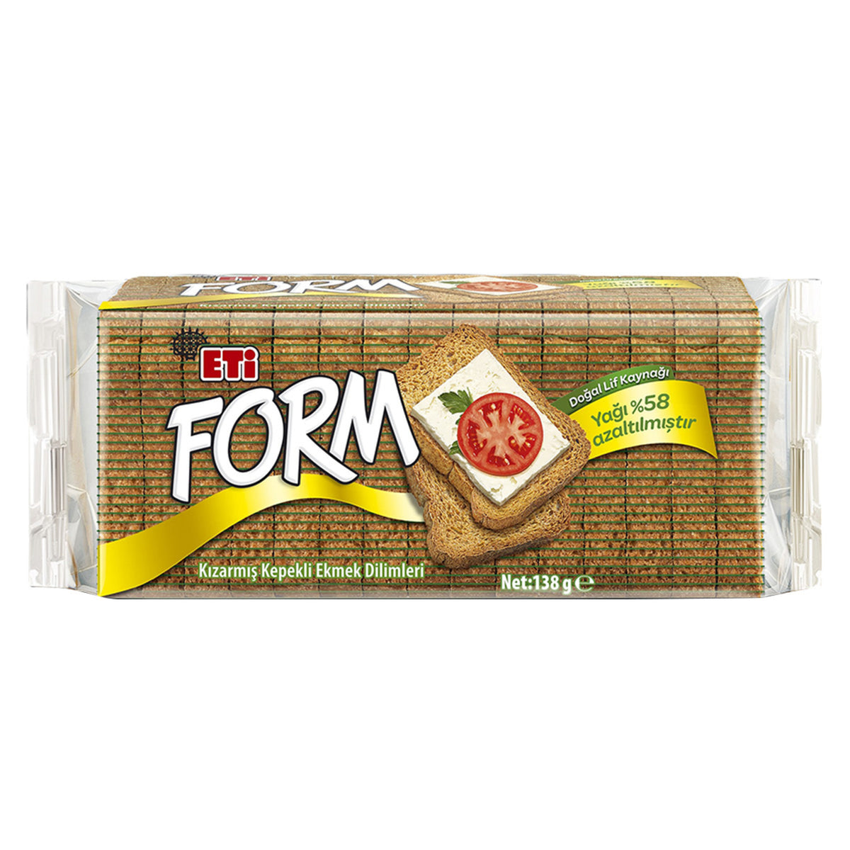 ETI FORM KIZARMIS KEPEKLI EKMEK 138GR