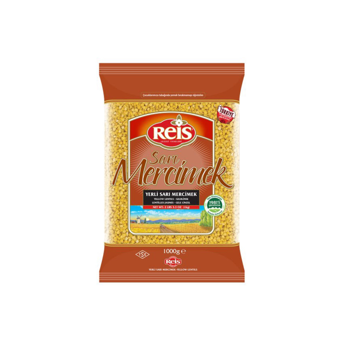 REIS SARI MERCIMEK 1KG