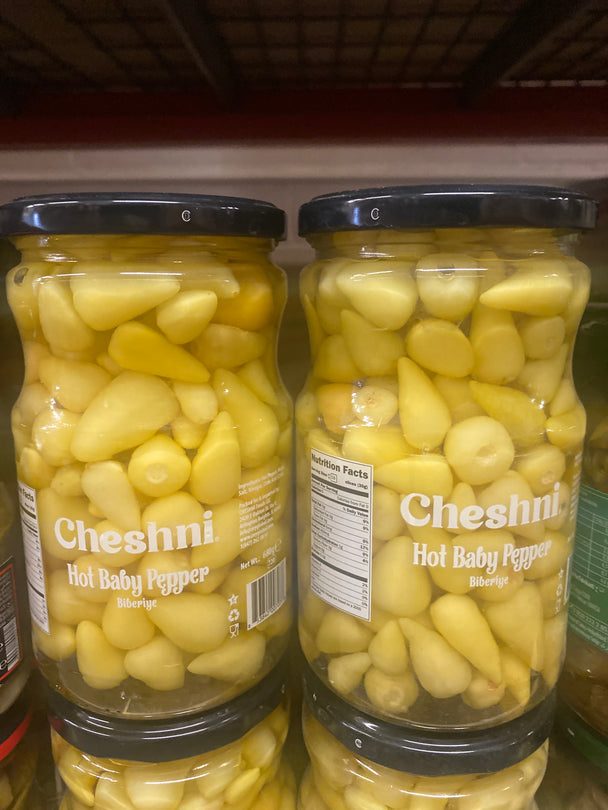 Cheshni Hot Baby Peppers 680g