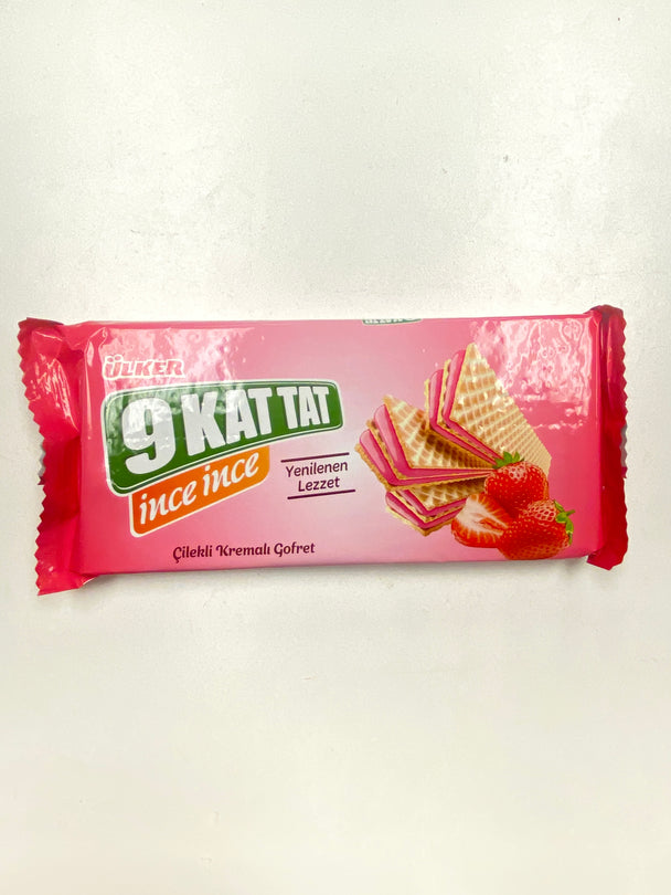 9 Kat Tat Cilekli Kremali Gofret