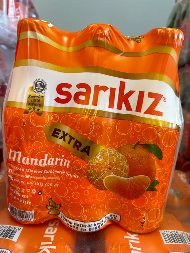 Sarikiz Mandalina Mineral Water 200 Ml x 6