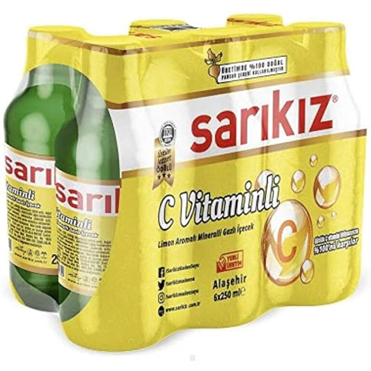Sarikiz Lemon Mineral Water 200Ml x 6