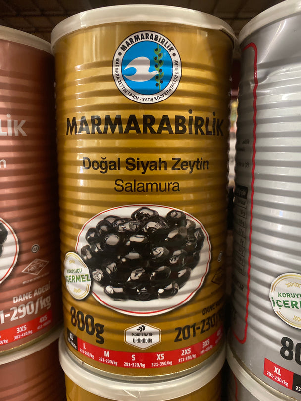 Marmarabirlik Natural Black Olive Size Xl 800g