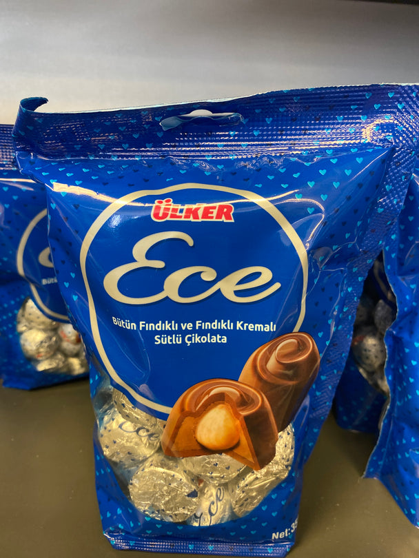 Ulker Ece Butun Bademli Ve Fındık Kremalı Sutlu Cikolata 350gr