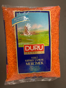Duru Kirmizi Yaprak Mercimek 2000g
