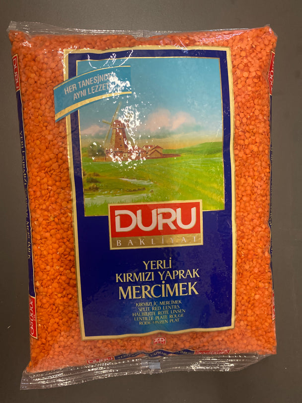 Duru Kirmizi Yaprak Mercimek 2000g