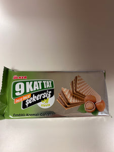 Ulker 9 Kat Tat İnce İnce Sekersiz Fındık Kremalı Gofret 118gr
