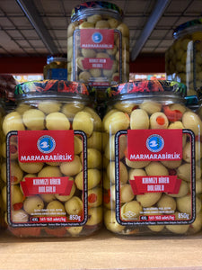 Marmarabirlik 4XL Cracked Green Olives – 1.5lb