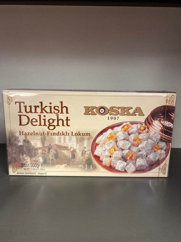 Koska Turkish Delight Hazelnut-Fındıklı Lokum 500gr