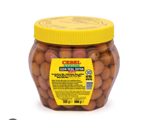 Cebel Scratched Green Olives XS 500g