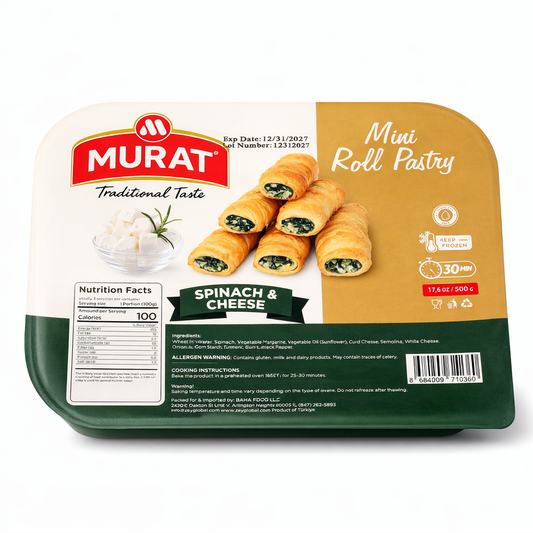 MURAT MINI ROLL PASTRY SPINACH AND CHEESE 500GR