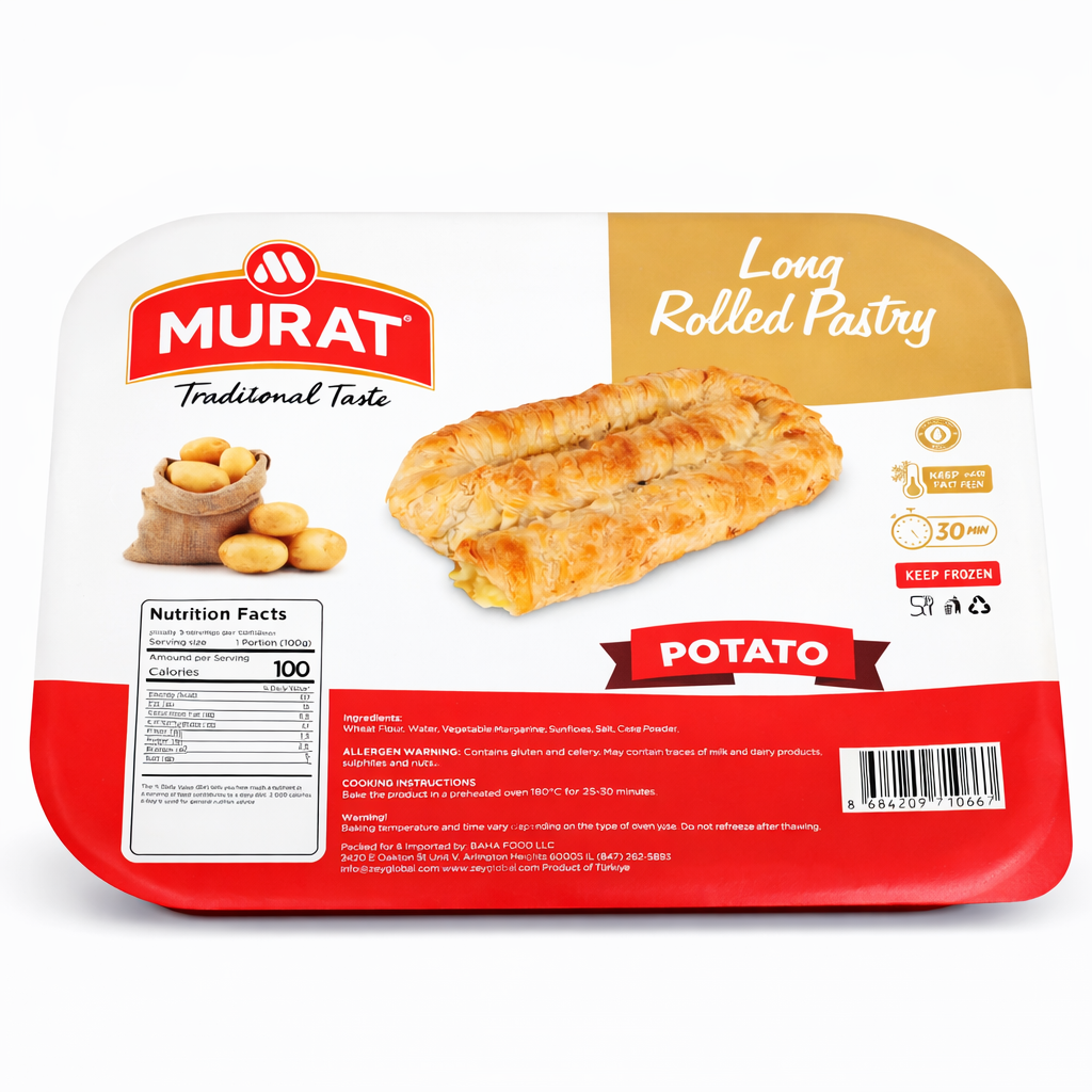 MURAT LONG ROLLED PASTRY POTATO 500GR