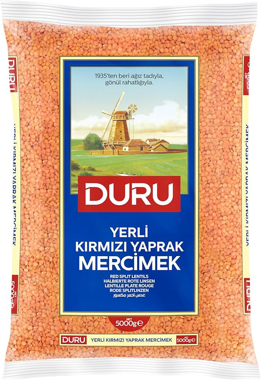 DURU KIRMIZI MERCIMEK YAPRAK 5000GR