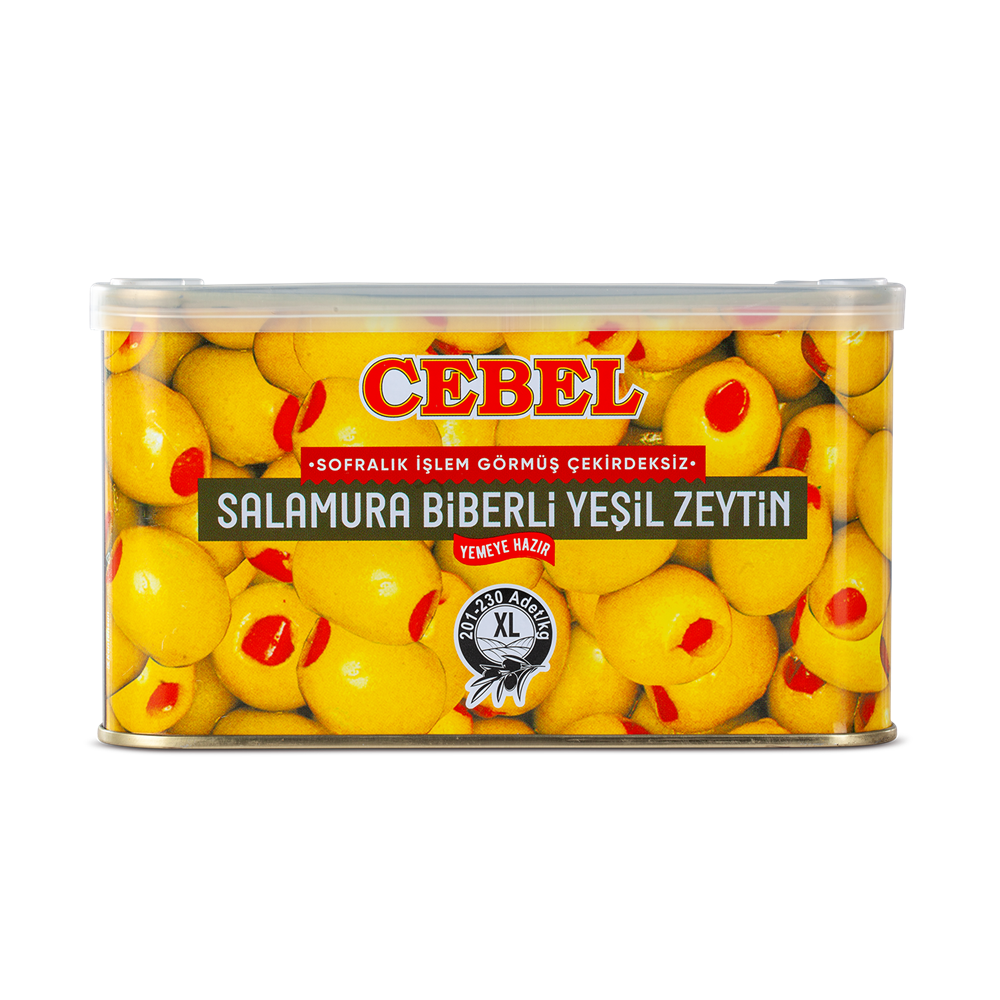 CEBEL SALAMURA BIBERLI YESIL ZEYTIN XL 600GR