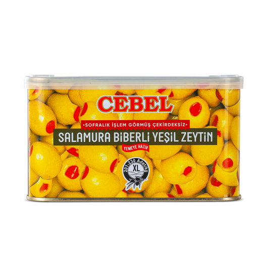 CEBEL SALAMURA BIBERLI YESIL ZEYTIN XL 600GR