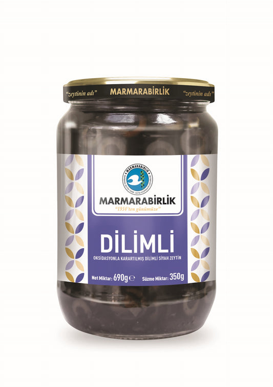 MARMARABIRLIK DILIMLI SIYAH ZEYTIN 690GR