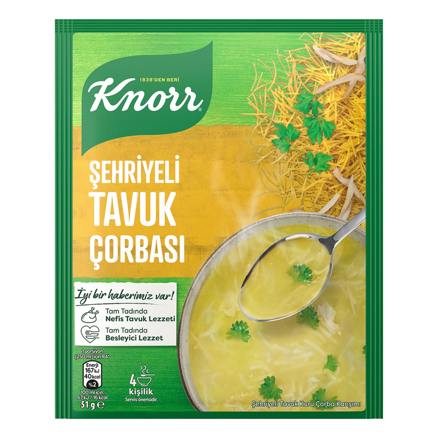 KNORR SEHRIYELI TAVUK CORBASI 51GR