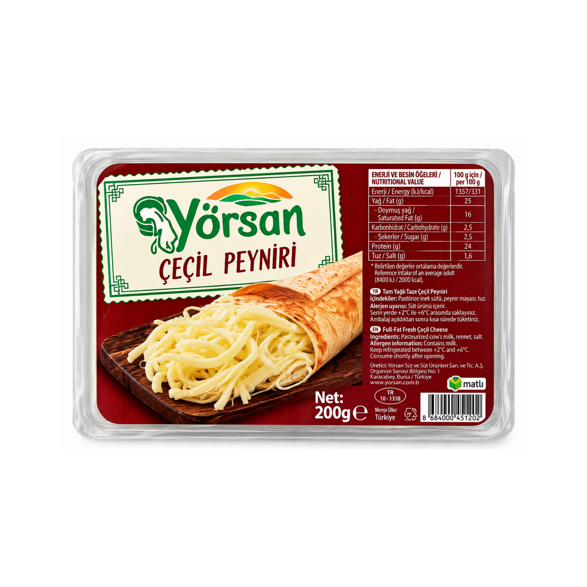 YORSAN CECIL PEYNIR 200GR