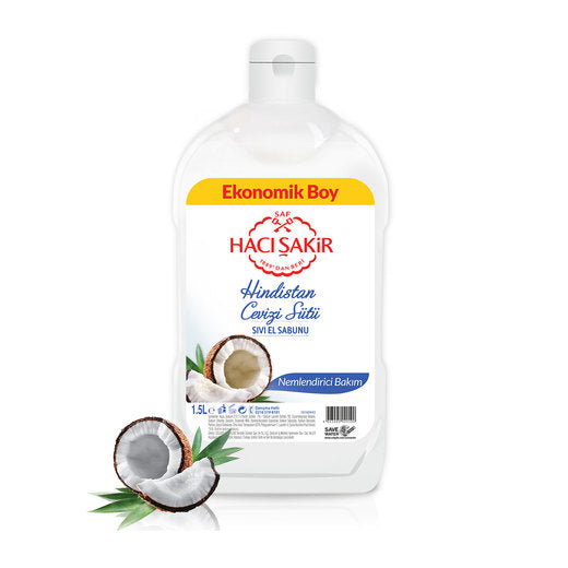 Hacı Sakir Hindistan Cevizi Sütü Sıvı El Sabunu 1.5L