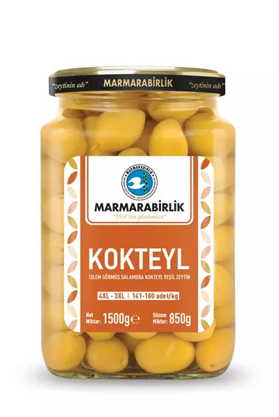 Marmarabirlik 4XL Whole Green Olives 850g