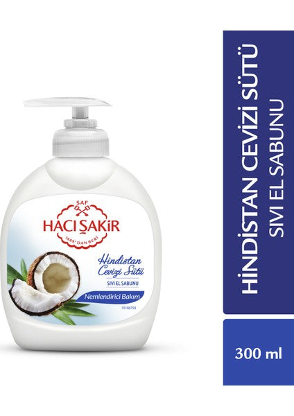Haci Sakir Liquid Soap Coconut 300Ml