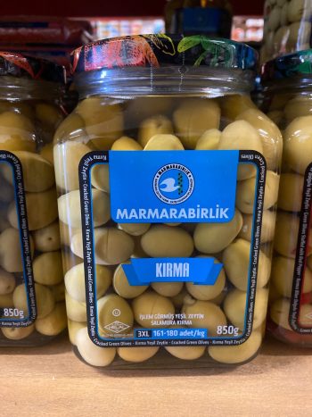Marmarabirlik 3XL Cracked Green Olives 850g
