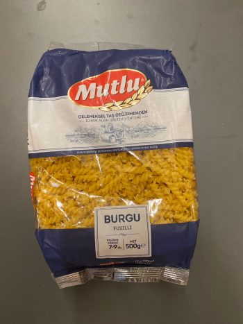 Mutlu Burgu Fusilli Makarna 500g