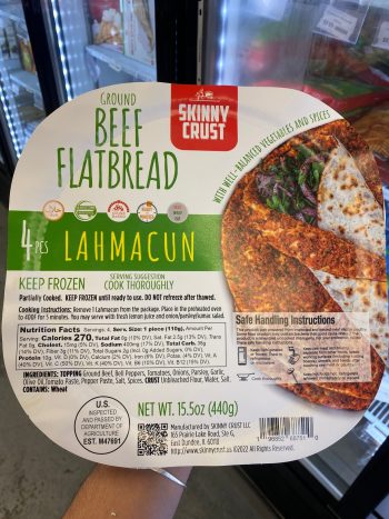 Skinny Crust Beef FlatBread-Lahmacun 4pcs 440 gr