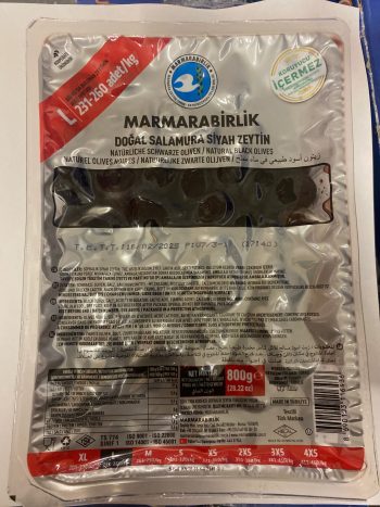 Marmarabirlik Natural Black Olives (L) 500g