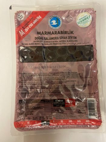 Marmarabirlik Natural Black Olives (M) 500g