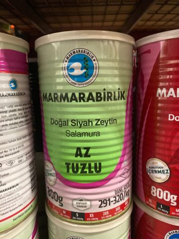 Marmarabirlik Low Salt Black Olives 1.8lb