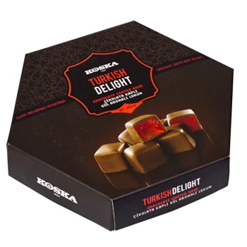 Koska Gul Aromali Cikolata Kapli Lokum 140 Gr.