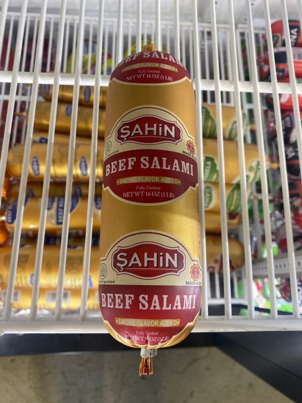 Sahin Beef Salami Smoke Flavor Added 1lb