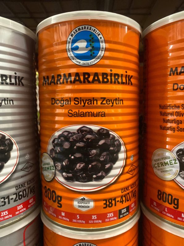 Marmarabirlik Natural Black Olive Size 3XS 800g