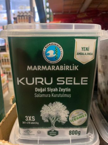 Marmarabirlik Sele Black Olives 3XS 800g